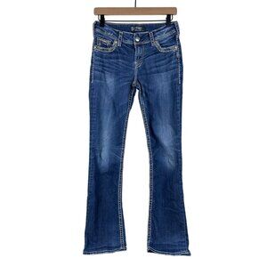 Silver Jeans Co Suki 17" Bootcut Denim Jeans Womens W27/L33 Blue